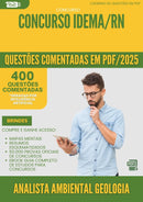 400 Questões Comentadas para Concurso Analista Ambiental Geologia Idema Rn 2025 - 200 Questões