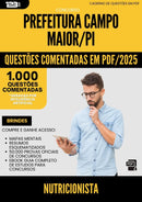 1000 Questões Comentadas para Concurso Nutricionista da Prefeitura Campo Maior Pi 2025 - 1000 Questões