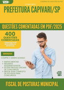 400 Questões Comentadas para Concurso Fiscal De Posturas Municipal da Prefeitura Capivari Sp 2025 - 200 Questões