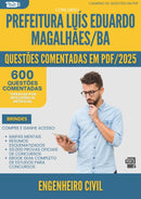 600 Questões Comentadas para Concurso Engenheiro Civil da Prefeitura Luis Eduardo Magalhaes Ba 2025 - 600 Questões