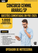 1000 Questões Comentadas para Concurso Operador De Motosserra Cemmil da Prefeitura Araras Sp 2025 - 1000 Questões