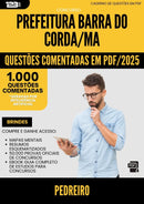 1000 Questões Comentadas para Concurso Pedreiro da Prefeitura Barra Do Corda Ma 2025 - 1000 Questões