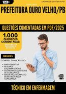 1000 Questões Comentadas para Concurso Tecnico Em Enfermagem da Prefeitura Ouro Velho Pb 2025 - 1000 Questões