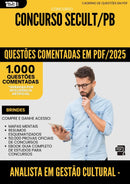 1000 Questões Comentadas para Concurso Analista Em Gestao Cultural Artes Visuais Secult Pb 2025 - 1000 Questões