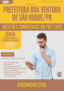 1000 Questões Comentadas para Concurso Engenheiro Civil da Prefeitura Boa Ventura De Sao Roque Pr 2025 - 200 Questões