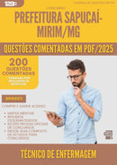 1000 Questões Comentadas para Concurso Tecnico De Enfermagem Sapucai Mirim Mg 2025 - 200 Questões