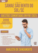 1000 Questões Comentadas para Concurso Analista De Saneamento Samae da Prefeitura Sao Bento Do Sul Sc 2025 - 200 Questões