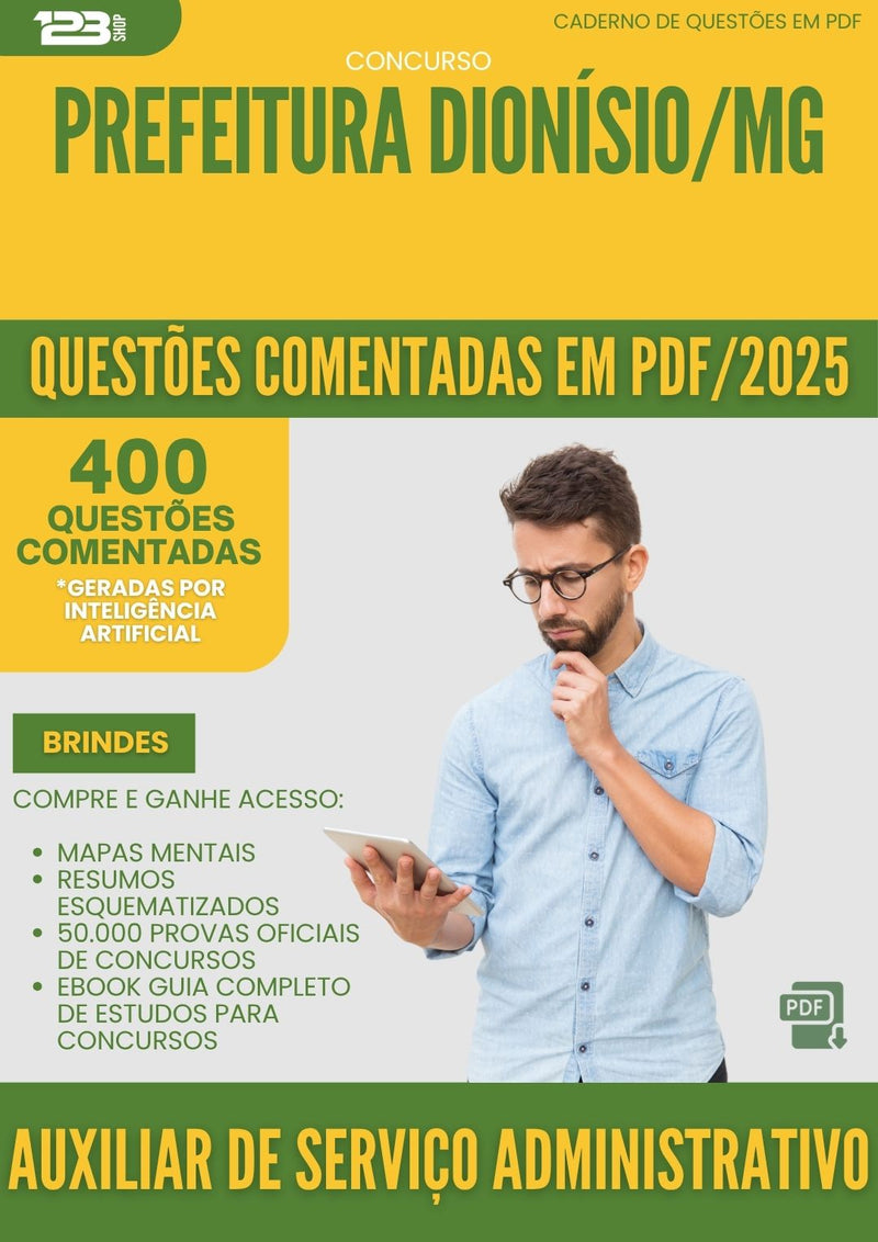 1000 Questões Comentadas para Concurso Eletricista da Prefeitura Dionisio Mg 2025 - 400 Questões
