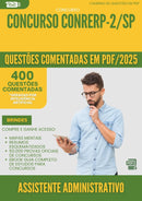 1000 Questões Comentadas para Concurso Assistente Administrativo Conrerp 2 Sp 2025 - 400 Questões