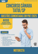 1000 Questões Comentadas para Concurso Motorista Camara da Prefeitura Tatui Sp 2025 - 600 Questões