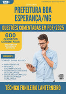 1000 Questões Comentadas para Concurso Tecnico Funileiro Lanterneiro da Prefeitura Boa Esperanca Mg 2025 - 600 Questões