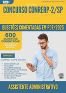 1000 Questões Comentadas para Concurso Assistente Administrativo Conrerp 2 Sp 2025 - 600 Questões