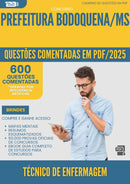 1000 Questões Comentadas para Concurso Tecnico De Enfermagem da Prefeitura Bodoquena Ms 2025 - 600 Questões