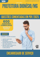 1000 Questões Comentadas para Concurso Encarregado De Servico Administrativo da Prefeitura Dionisio Mg 2025 - 600 Questões