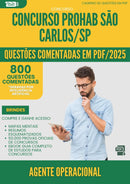1000 Questões Comentadas para Concurso Agente Operacional Prohab da Prefeitura Sao Carlos Sp 2025 - 800 Questões