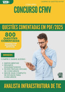 1000 Questões Comentadas para Concurso Analista Infraestrutura De Tic Cfmv 2025 - 800 Questões