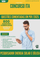 1000 Questões Comentadas para Concurso Pesquisador Energia Solar E Eolica da Prefeitura Ita 2025 - 800 Questões