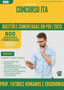 1000 Questões Comentadas para Concurso Professor Fatores Humanos E Ergonomia da Prefeitura Ita 2025 - 800 Questões