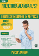 1000 Questões Comentadas para Concurso Psicopedagogo da Prefeitura Alambari Sp 2025 - 800 Questões