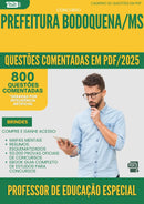 1000 Questões Comentadas para Concurso Professor De Educacao Especial da Prefeitura Bodoquena Ms 2025 - 800 Questões