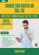 1000 Questões Comentadas para Concurso Contador Samae da Prefeitura Sao Bento Do Sul Sc 2025 - 800 Questões