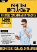 1000 Questões Comentadas para Concurso Engenheiro Seguranca Do Trabalho da Prefeitura Hortolandia Sp 2025 - 1000 Questões