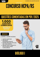 1000 Questões Comentadas para Concurso Biologo I Hcpa Rs 2025 - 1000 Questões