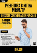 1000 Questões Comentadas para Concurso Biologo da Prefeitura Biritiba Mirim Sp 2025 - 1000 Questões