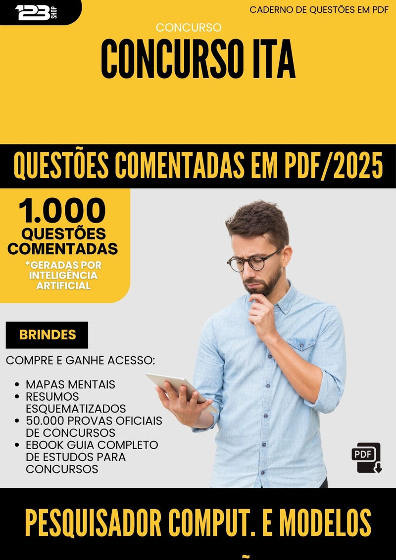 1000 Questões Comentadas para Concurso Pesquisador Computabilidade Modelos De Computacao da Prefeitura Ita 2025 - 1000 Questões