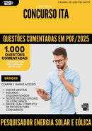 1000 Questões Comentadas para Concurso Pesquisador Energia Solar E Eolica da Prefeitura Ita 2025 - 1000 Questões