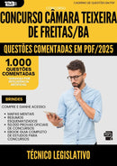 1000 Questões Comentadas para Concurso Tecnico Legislativo Camara da Prefeitura Teixeira De Freitas Ba 2025 - 1000 Questões