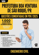 1000 Questões Comentadas para Concurso Engenheiro Civil da Prefeitura Boa Ventura De Sao Roque Pr 2025 - 1000 Questões