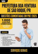 1000 Questões Comentadas para Concurso Servicos Gerais da Prefeitura Boa Ventura De Sao Roque Pr 2025 - 1000 Questões
