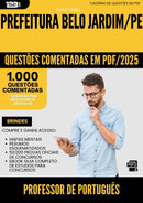 1000 Questões Comentadas para Concurso Professor De Portugues da Prefeitura Belo Jardim Pe 2025 - 1000 Questões
