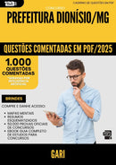 1000 Questões Comentadas para Concurso Gari da Prefeitura Dionisio Mg 2025 - 1000 Questões