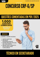 1000 Questões Comentadas para Concurso Tecnico Em Secretariado Crp 6 Sp 2025 - 1000 Questões