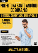 1000 Questões Comentadas para Concurso Analista Ambiental Santo Antonio De da Prefeitura Goias Go 2025 - 1000 Questões