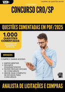 1000 Questões Comentadas para Concurso Analista De Licitacoes E Compras Cro Sp 2025 - 1000 Questões