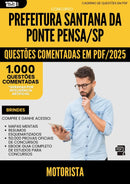 1000 Questões Comentadas para Concurso Motorista da Prefeitura Santana Da Ponte Pensa Sp 2025 - 1000 Questões