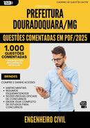 1000 Questões Comentadas para Concurso Engenheiro Civil da Prefeitura Douradoquara Mg 2025 - 1000 Questões