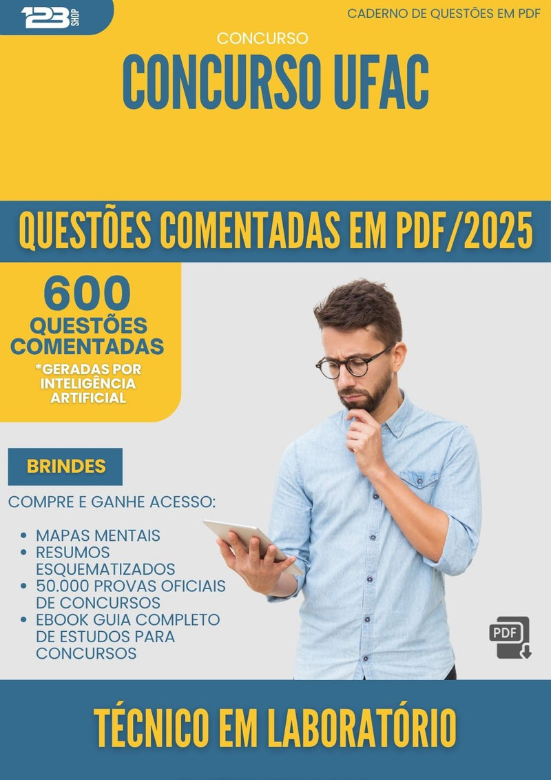 1000 Questões Comentadas para Concurso Tecnico Em Laboratorio Entomologia Ufac 2025 - 600 Questões