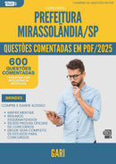 1000 Questões Comentadas para Concurso Gari da Prefeitura Mirassolandia Sp 2025 - 600 Questões