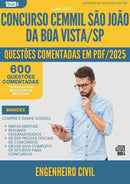 1000 Questões Comentadas para Concurso Engenheiro Civil Cemmil Sao Joao da Prefeitura Boa Vista Sp 2025 - 600 Questões