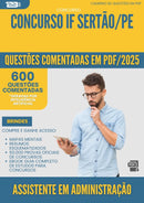 1000 Questões Comentadas para Concurso Assistente Em Administracao If da Prefeitura Sertao Pe 2025 - 600 Questões
