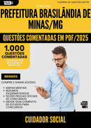 1000 Questões Comentadas para Concurso Cuidador Social da Prefeitura Brasilandia De Minas Mg 2025 - 1000 Questões