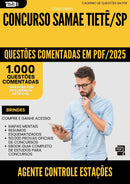 1000 Questões Comentadas para Concurso Agente Controle Estacoes Samae da Prefeitura Tiete Sp 2025 - 1000 Questões