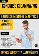 1000 Questões Comentadas para Concurso Tecnico Eletricista Eletrotecnico Codamma Mg 2025 - 1000 Questões