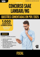1000 Questões Comentadas para Concurso Fiscal Saae da Prefeitura Lambari Mg 2025 - 1000 Questões
