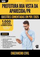 1000 Questões Comentadas para Concurso Engenheiro Civil Boa Vista Da da Prefeitura Aparecida Pr 2025 - 1000 Questões