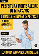 1000 Questões Comentadas para Concurso Tecnico Seguranca Trabalho Monte da Prefeitura Alegre De Minas Mg 2025 - 1000 Questões